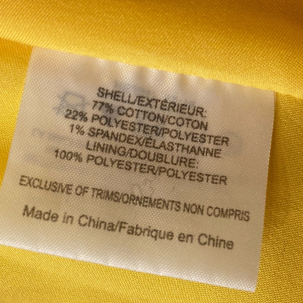 Tory Burch Floral Yellow Cap Sleeve Summer Dress Size 10 - Picture 6 of 6